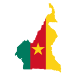 Flag and cultural imagery representing Cameroon