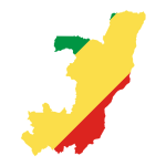 Flag and cultural imagery representing the Congo