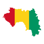 Flag and cultural imagery representing Guinea