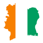 Flag and cultural imagery representing Ivory Coast