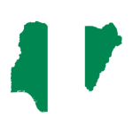 Flag and cultural imagery representing Nigeria